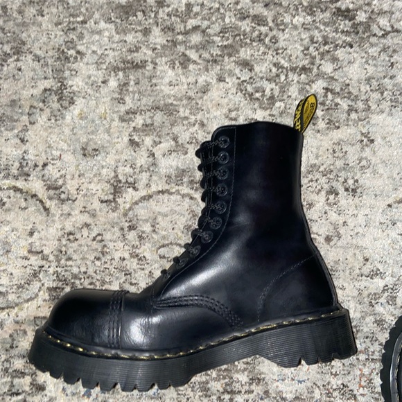 Black Doc Marten 876 Bxb Steel Toe Boot 